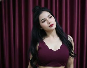 14.Burgundy Crop Top