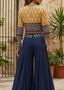 Asthetic Navratri Look with Boho Crop Jacket