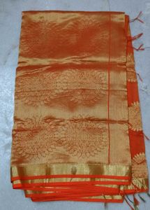 Orange Silk Saree