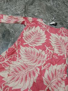 Pink Floral Print kurti