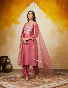 New MYX Brand Kurta Pant Dupatta Set