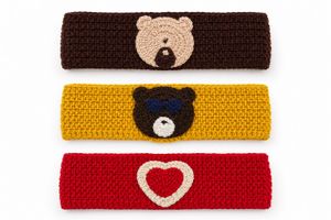 Cozy Woolen Headbands - Bear &amp; Heart Designs