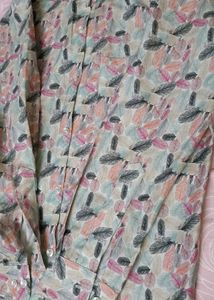 Leaf Print Casual Shirt