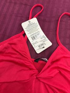Shein Red Twist Front Camisole Top
