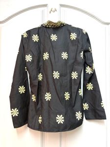 Patterned Kimono-Style Top