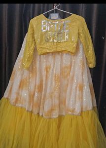 Yellow Sequin Lehenga Choli Set 😯