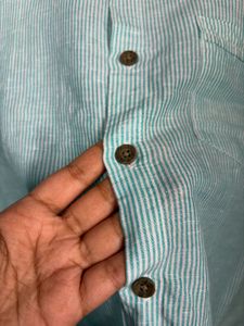 Men's Striped Linen Shirt