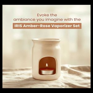 Ceramic Oil Burner Diffuser with Candle