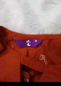 Rust orange ethnic co-ord set