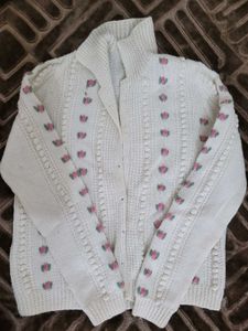 Vintage Floral Knit Cardigan
