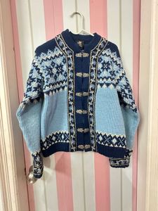Vintage Nordic Knit Cardigan