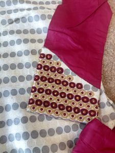 Embroidered Kurta with Pants Set