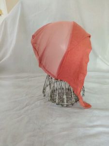 New coral Pink cris cross Hijab Cap