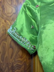 Beautiful Green Embroidered Blouse