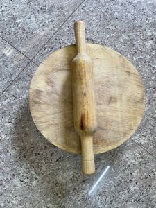 Wooden Rolling Pin & Board Set