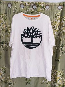 Timberland Men's White Graphic T-Shirt