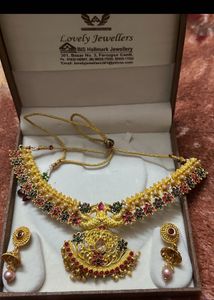 Stunning Indian Traditional Gold Necklace Set