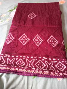 Maroon saree Ethnic Blouse