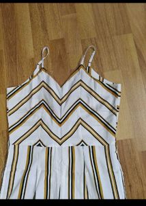 Striped Sleeveless Jumpsuit