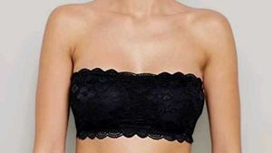 Black Lace Bandeau Bralette