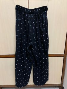 Navy Blue Printed Palazzo
