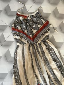 Boho Print Halter Maxi Dress