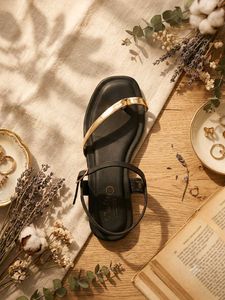 black sandal