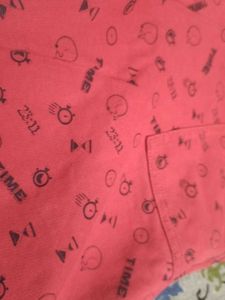 vibrant red beach shorts for kids / 10-13 years