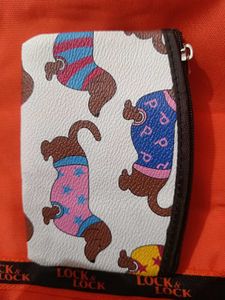 Cute Dog Print Coin Purse
