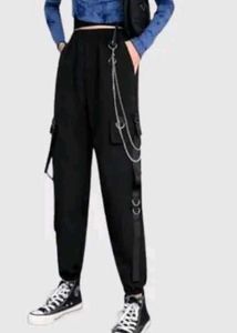 Stylish Black Cargo Pants