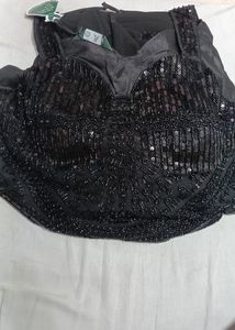 Stunning Black Sequin Lehenga Choli