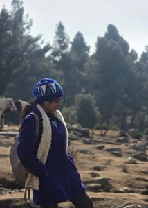 Purple Wool Coat