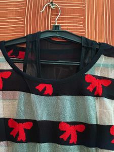 Vintage Sheer Bow Top