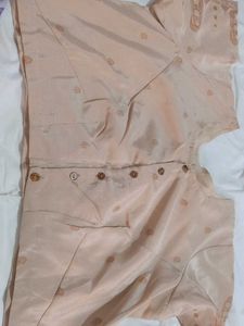 Elegant Peach Silk Blouse