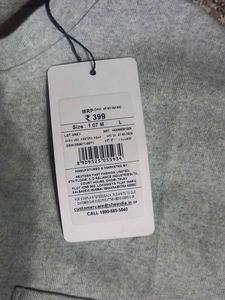 Shein Grey Henley T-Shirt with Pocket