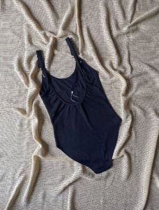 Black Ribbed Bikini Top/Bodysuit