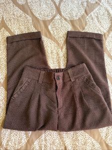 Brown Polka Dot Capris