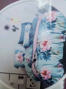 New Badsheet Sky Blue Mix Cotton Kohinoor Brand