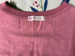 Pink Graphic Sweatshirt