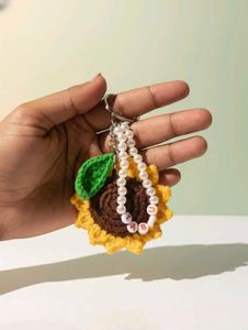 Handmade Sunflower Keychain