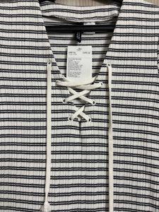 17 H&amp;M Striped Lace-Up Mini Dress