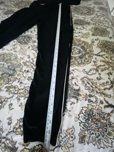Black Cropped Hoodie &amp; Jogger Set