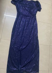 Sequin Navy Blue gown(available for a limited peri
