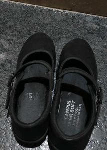 Campus Black shoes (4 To 6 Years)