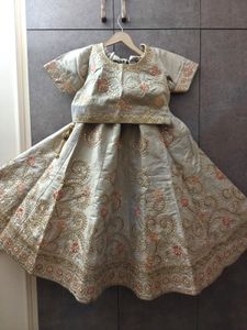 Beige Lehenga Choli Set