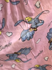 Dumbo Toon Print Pink Pyjama Shorts For Women