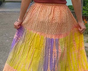 Boho Tiered Print Maxi Skirt