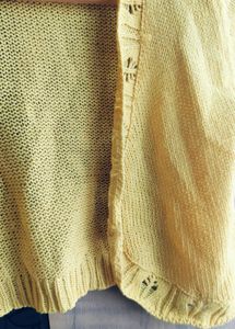 Sunny Yellow Knit Cropped Cardigan
