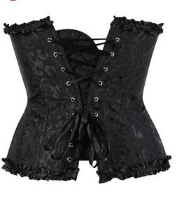 Black Vintage Corset Bustier