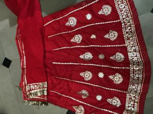 Red Embroidered Lehenga Choli